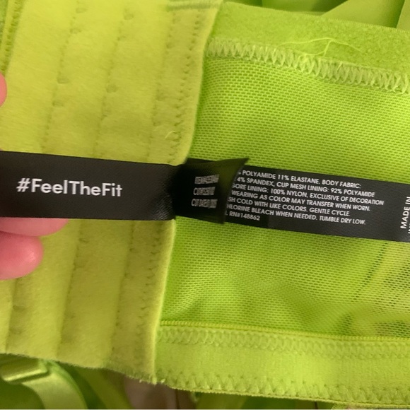 Torrid Size 3/22-24 Bright Chanteuse Green 3D Floral Mesh Embroidered Lingerie - Picture 6 of 7